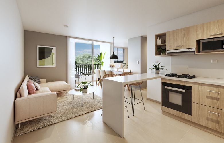 Apartamento de 2 alcobas en venta en Santa Ana, Palmira, 68 m² · foto 18 de 24