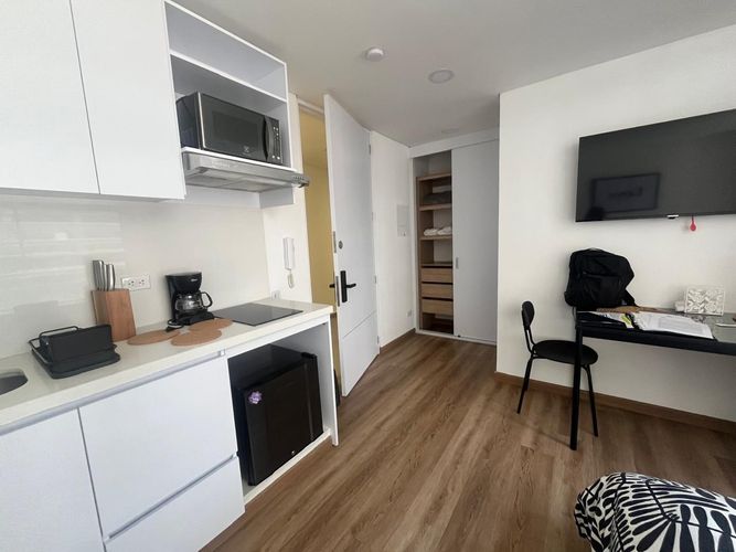 Apartaestudio en arriendo en Las Nieves, Bogotá, 19 m² · foto 4 de 24