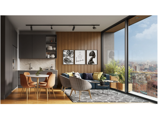 Apartaestudio en venta en El Refugio, Bogotá, 29 m² · foto 4 de 5