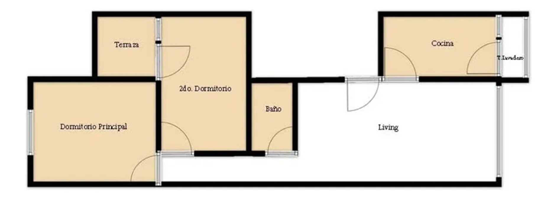 ALQUILER EN CORDON SUR, 2 DORMITORIOS, PISO 1 AL FRENTE, TERRAZAS, PORTERIA VIRTUAL · Foto 8