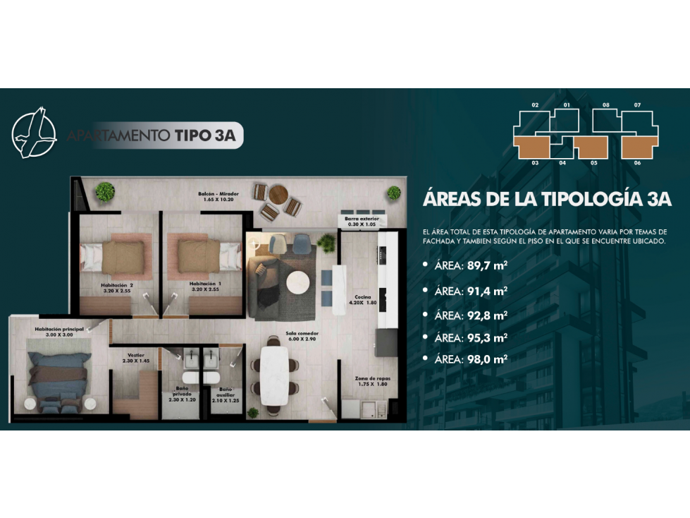 Apartamento en venta en Los Corales, Pereira · foto 2 de 7