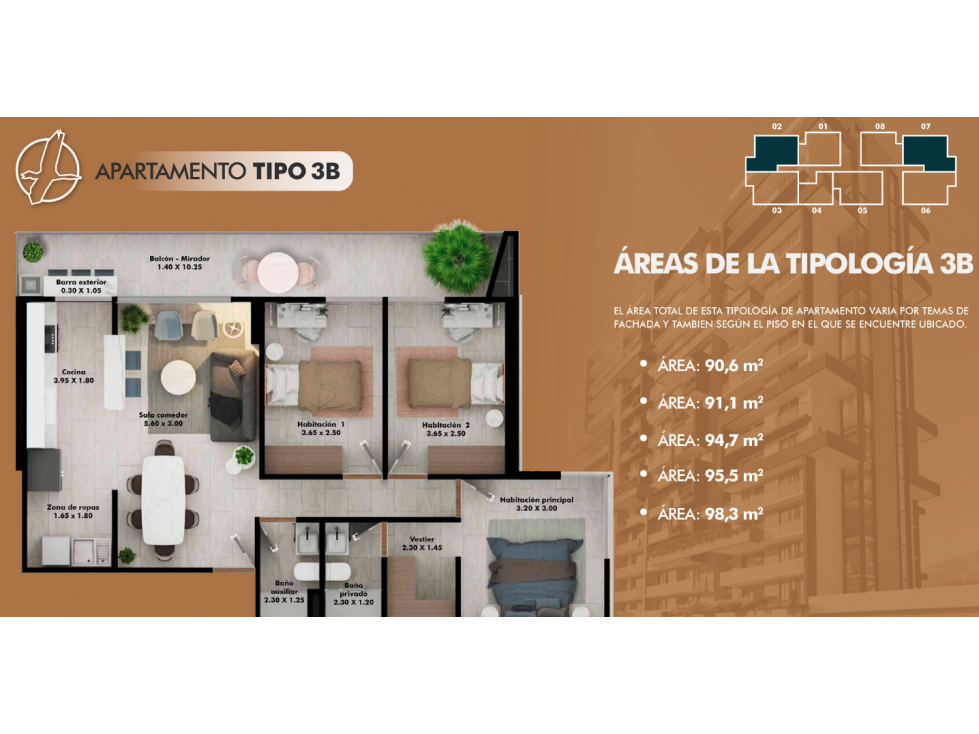 Apartamento en venta en Los Corales, Pereira · foto 7 de 7