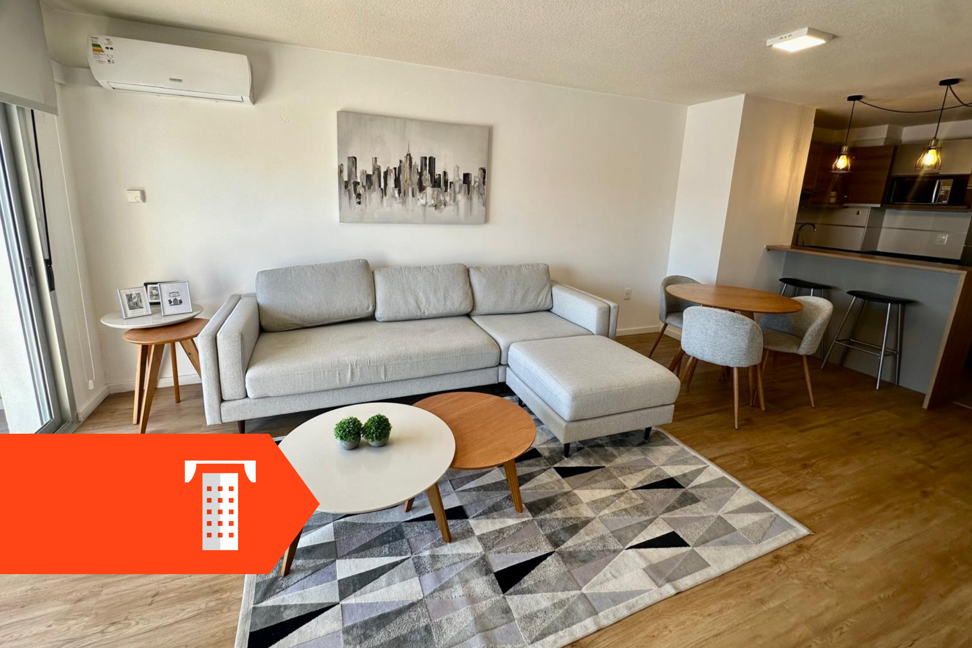 Alquiler Apartamento 1 Dormitorio Pocitos Nuevo Amoblado Puerto Aventura - Rh-13609 · Foto 1