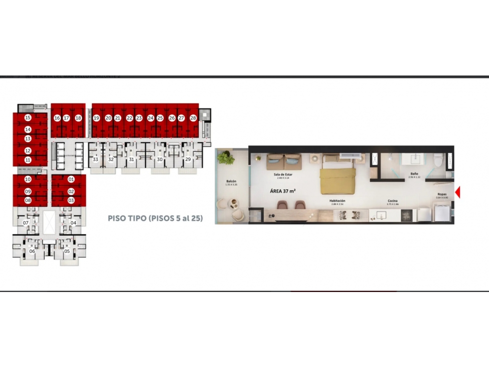 Apartamento en venta en Bello Horizonte, Santa Marta · foto 7 de 8