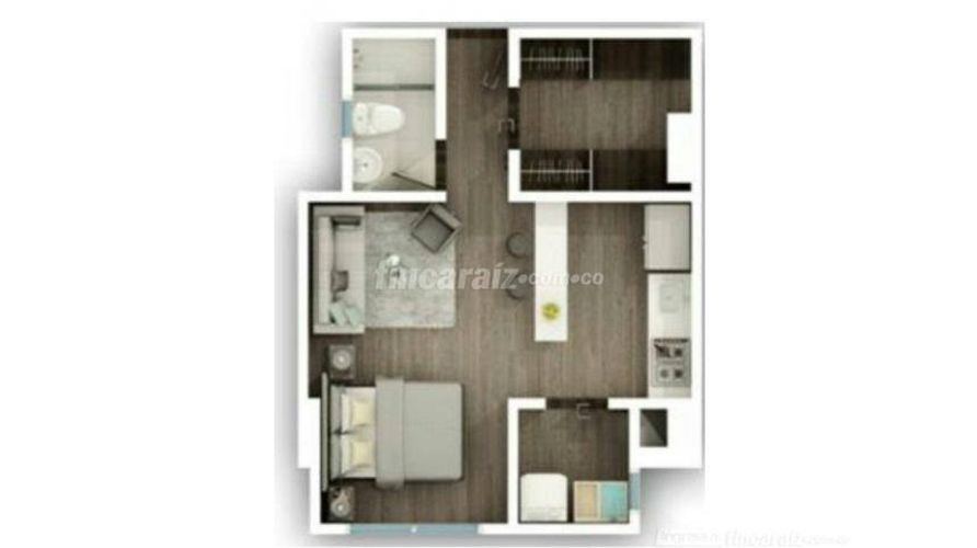 Apartaestudio en venta en Milan, Manizales, 36 m² · foto 2 de 9