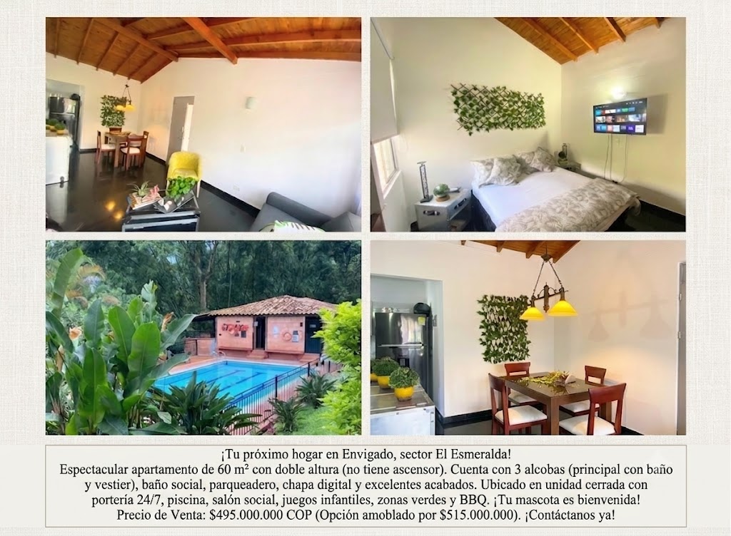 Apartamento en venta en Loma Del Esmeraldal, Envigado · foto 12 de 12
