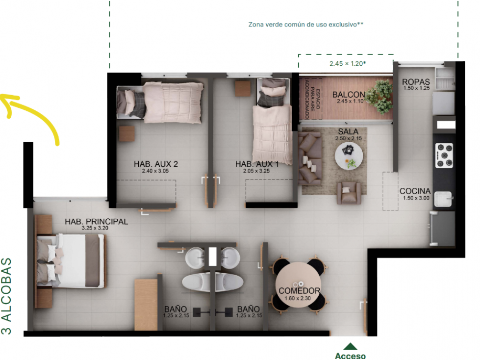 Apartamento en venta en Cerritos, Pereira · foto 6 de 7