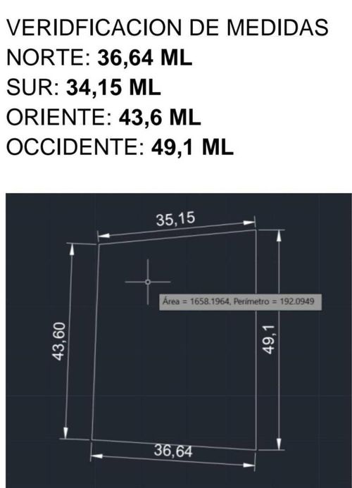 Lote en venta en Juanchito, Candelaria, 1684 m² · foto 2 de 3