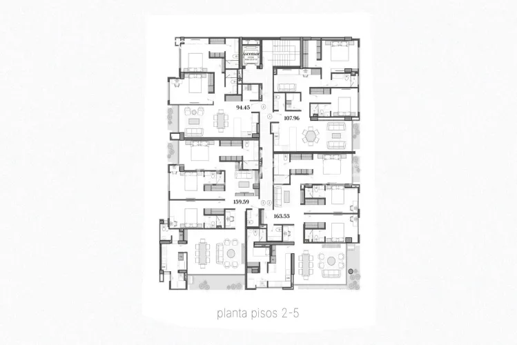 Apartamento de 2 alcobas en venta en Chico Norte, Bogotá, 107 m² · foto 3 de 5