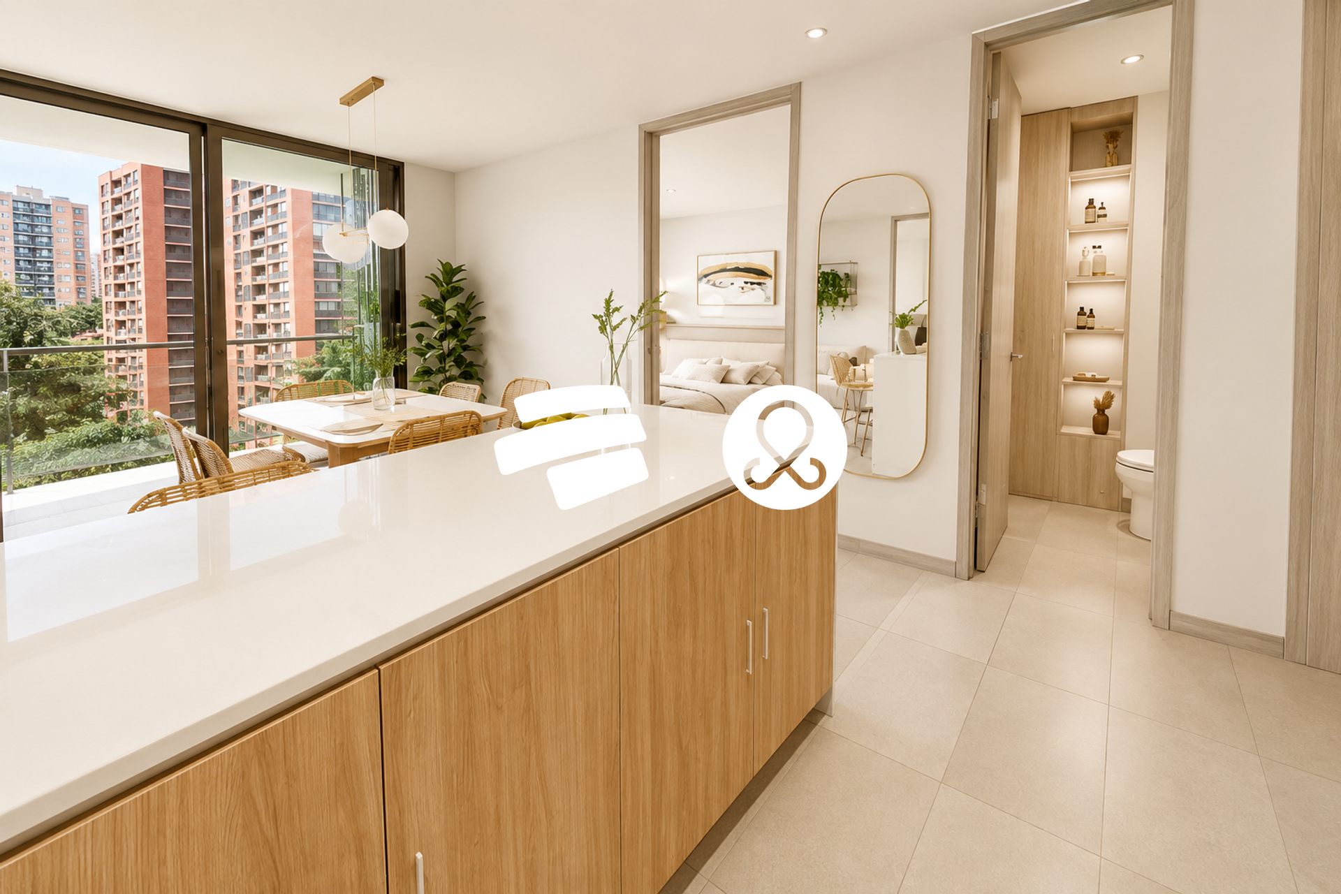 Apartamento en venta en El Poblado, Medellín 3