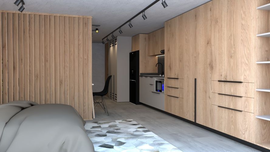 Apartamento de 1 alcoba en venta en Ortezal, Bogotá, 38 m² · foto 3 de 8