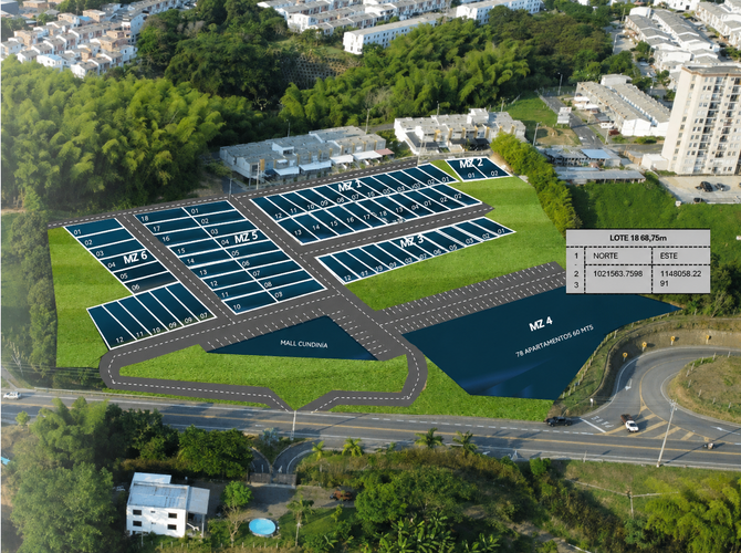Lote en venta en Condina, Pereira, 70 m² · foto 3 de 9