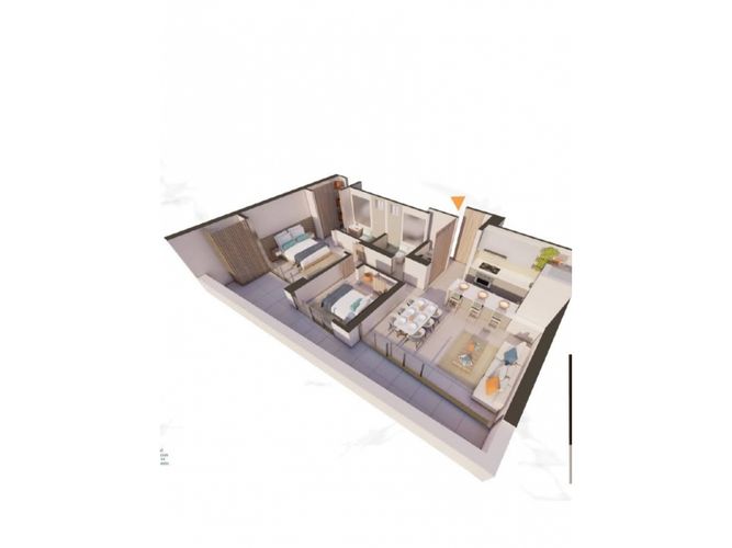Apartamento de 2 alcobas en venta en Ciudadela 20 De Julio, Santa Marta, 95 m² · foto 3 de 8