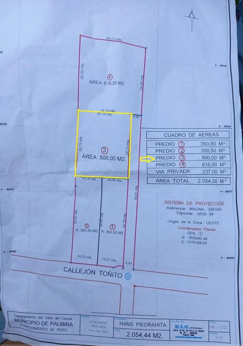 Lote en venta en Rozo, Palmira, 500 m² · foto 4 de 10