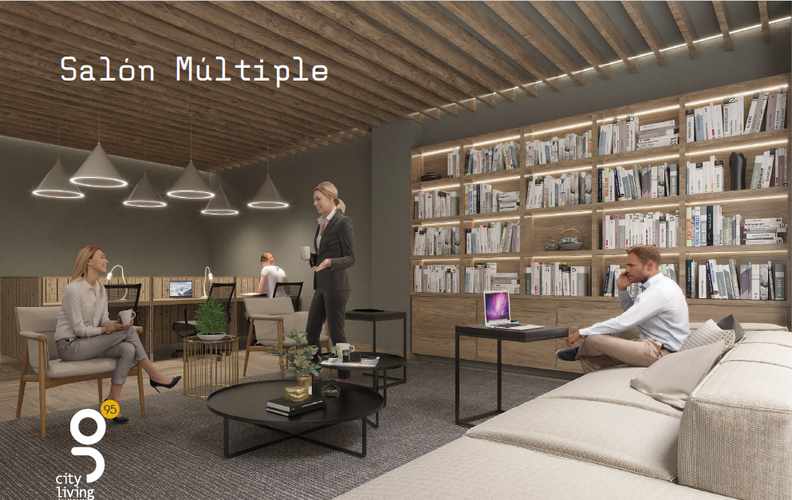 Apartaestudio en venta en Chico Norte, Bogotá, 23 m² · foto 11 de 13