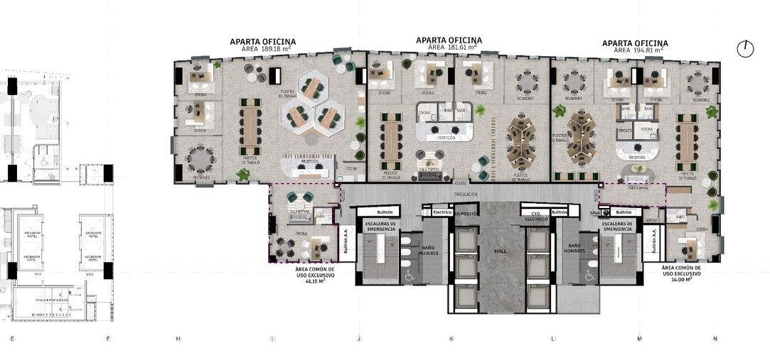 Oficina en arriendo en Las Lomas, Medellín, 198 m² · foto 19 de 19