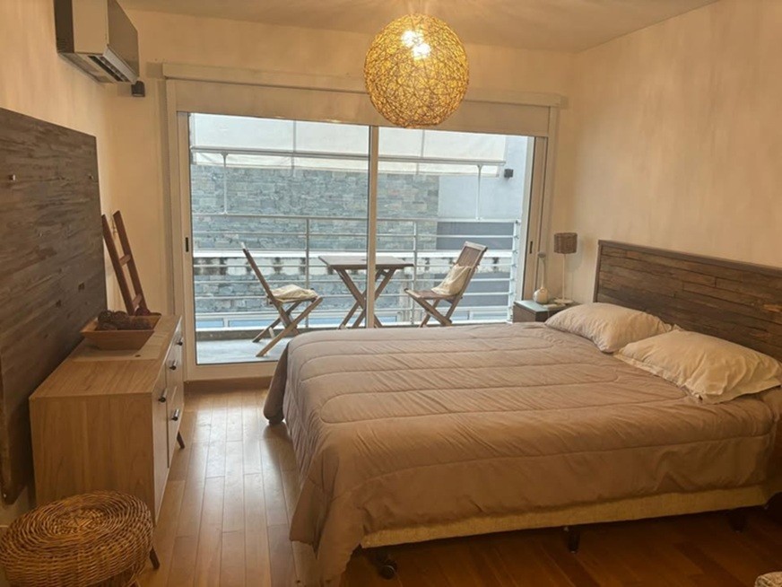 ALQUILER EN BUCEO, MONO AMBIENTE AMUEBLADO, BALCON, PISO 1 AL CONTRA FRENTE, PISCINA, BARBACOA, GYM