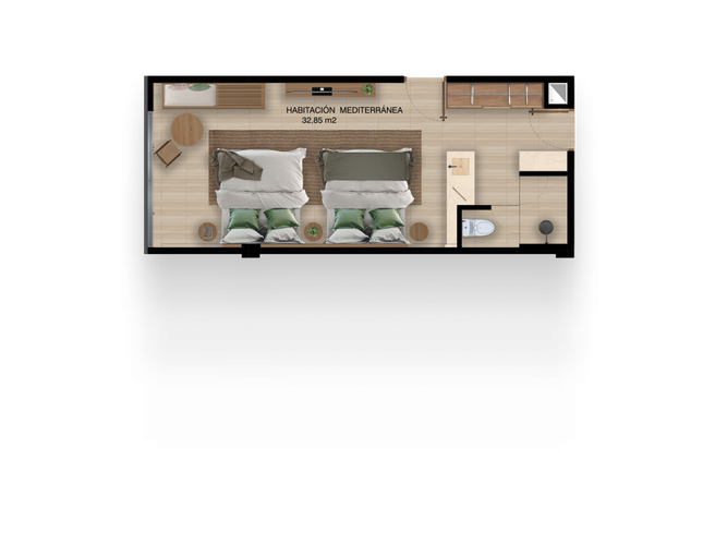 Apartaestudio en venta en Punta Canoa, Cartagena, 32 m² · foto 20 de 20