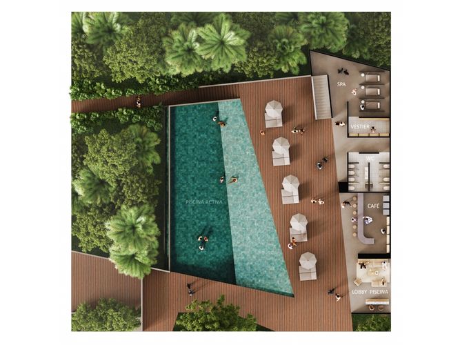 Apartaestudio en venta en Punta Canoa, Cartagena, 32 m² · foto 14 de 20