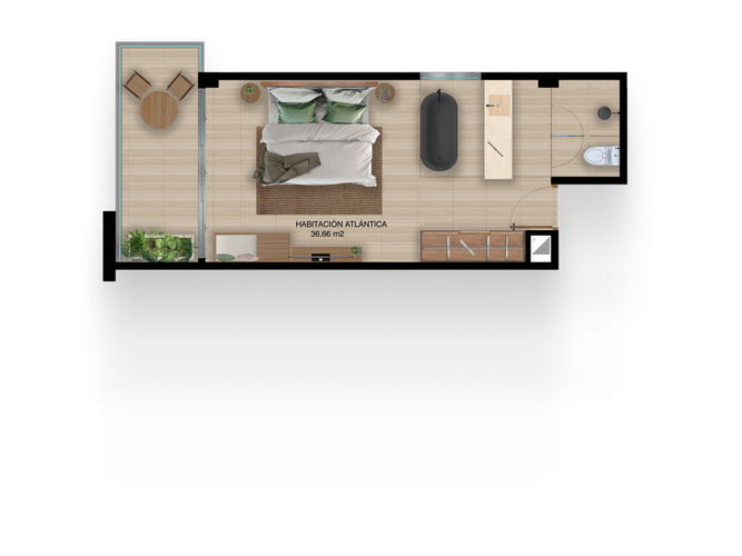 Apartaestudio en venta en Punta Canoa, Cartagena, 32 m² · foto 18 de 20