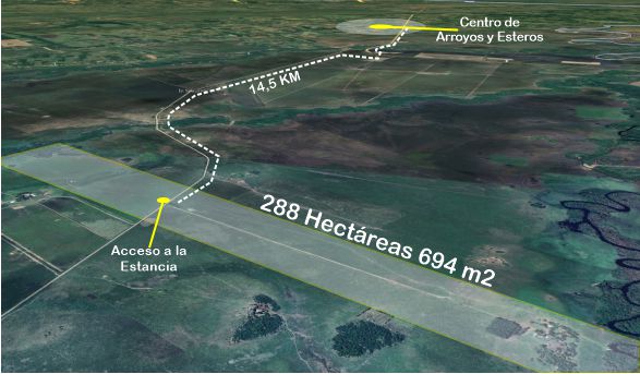 TERRENO DE 288 HAS LINDANTE CON 2 RÍOS EN ARROYOS Y ESTEROS EN VENTA — foto 3