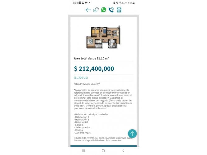 Apartamento de 3 alcobas en venta en Fonquetá, Tocancipá, 53 m² · foto 18 de 18