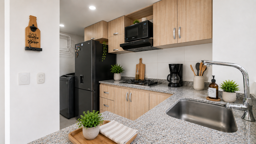 Apartamento de 2 alcobas en venta en Guabinas, Yumbo, 55 m² · foto 2 de 12