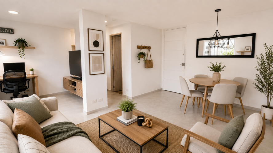 Apartamento de 2 alcobas en venta en Guabinas, Yumbo, 55 m² · foto 3 de 12