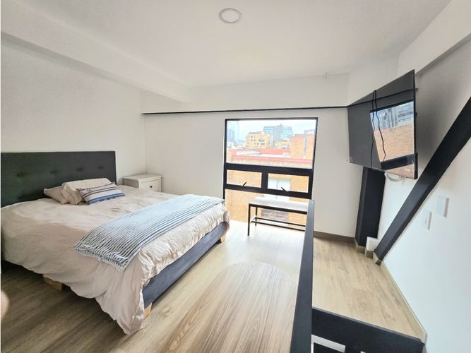 Apartaestudio en venta en Chico Norte, Bogotá, 27 m² · foto 12 de 19