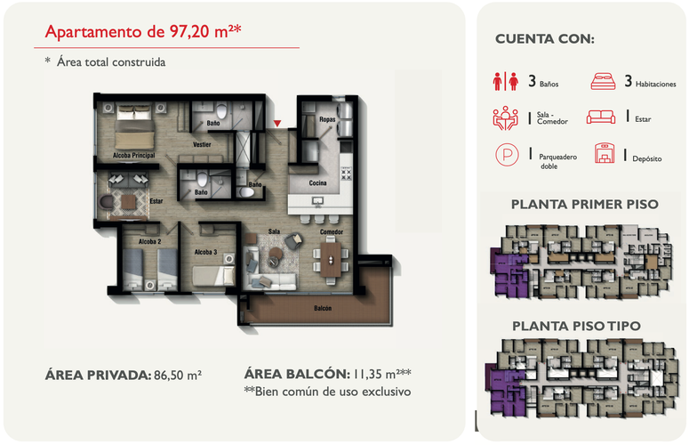 Apartamento en venta en Montevideo, Bogotá · foto 16 de 24