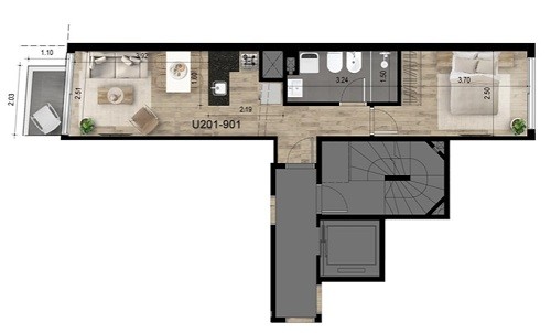 OPORTUNIDAD YA !!!!!! APARTAMENTO 1 DORMITORIO CENTRO - Bild 3