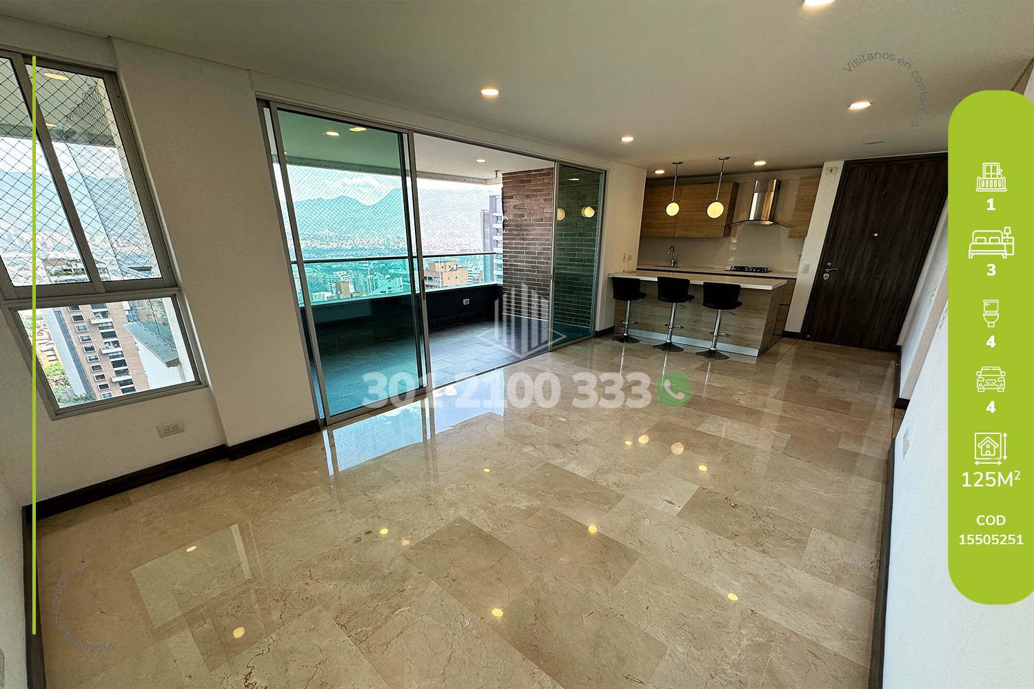 Apartment for rent in Los Parra, Medellín