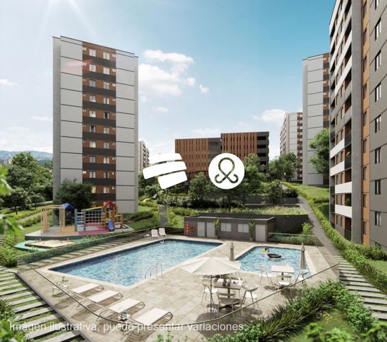 Apartamento de 2 alcobas en venta en Abreo, Rionegro, 48 m² · foto 11 de 12