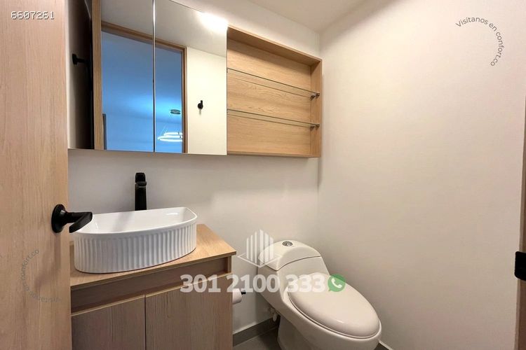 Apartamento de 1 alcoba en arriendo en Los Balsos, Medellín, 61 m² · foto 9 de 24