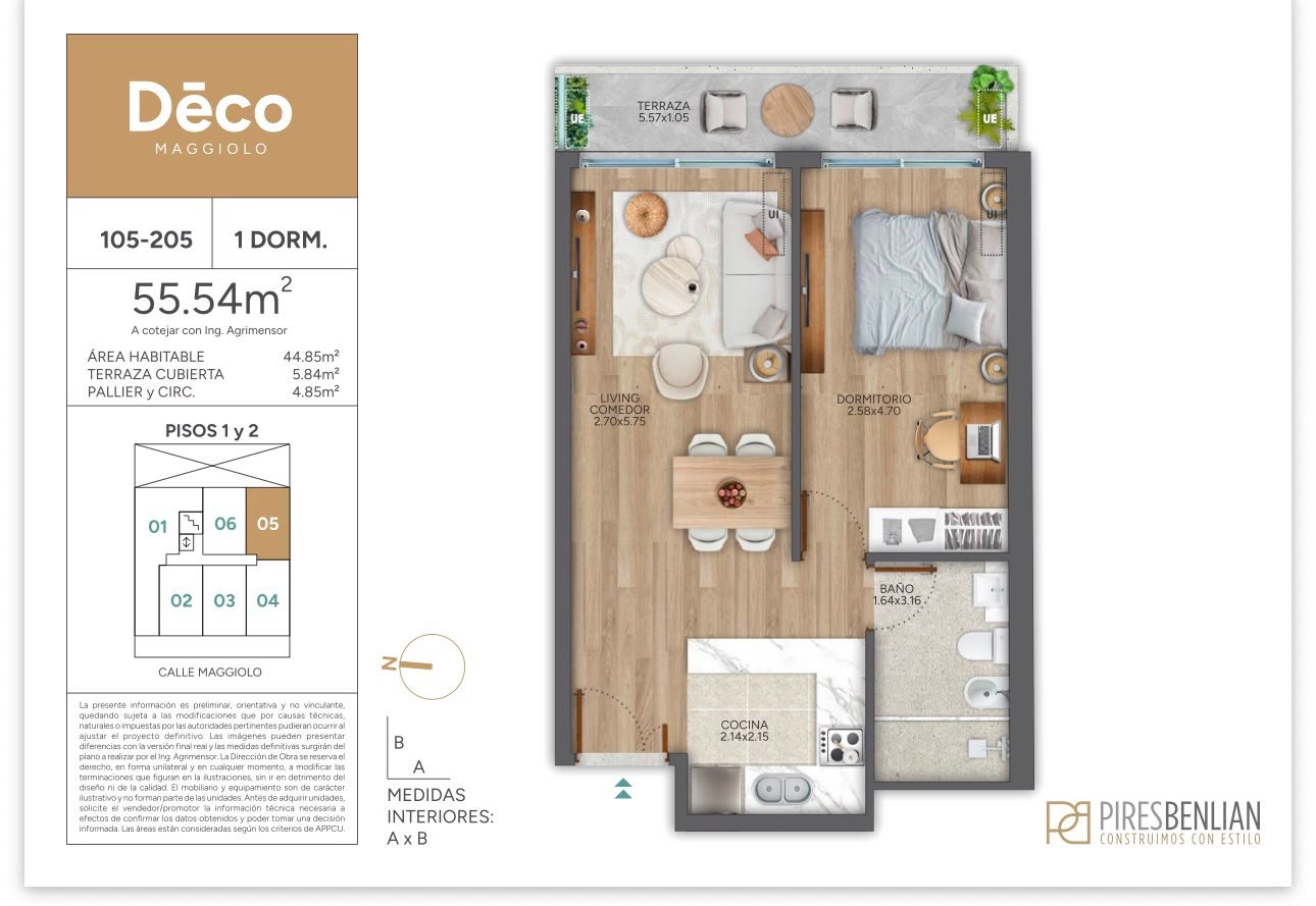 ¡Oportunidad Única! Moderno Apartamento 1 dormitorio a estrenar en el Golf – pohled 4