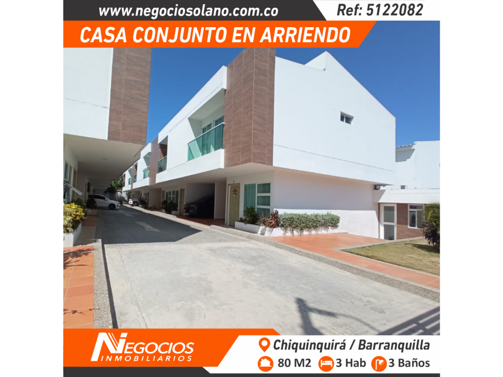 Casa en Arriendo en Chiquinquira, Barranquilla
