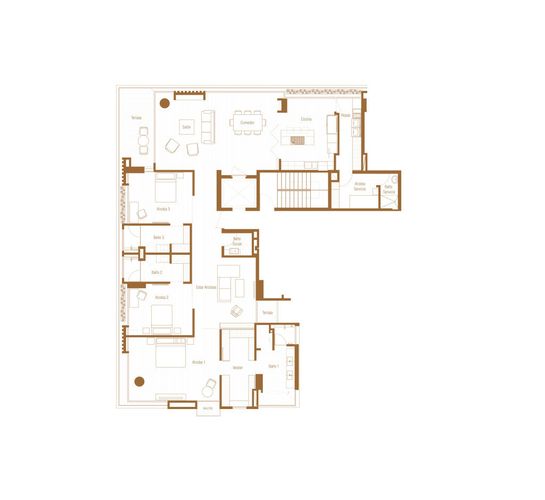 Apartamento de 3 alcobas en venta en Chapinero Alto, Bogotá, 381 m² · foto 12 de 12