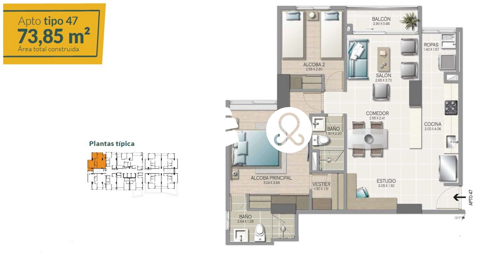 Apartamento en venta en El Poblado, Medellín · foto 18 de 18
