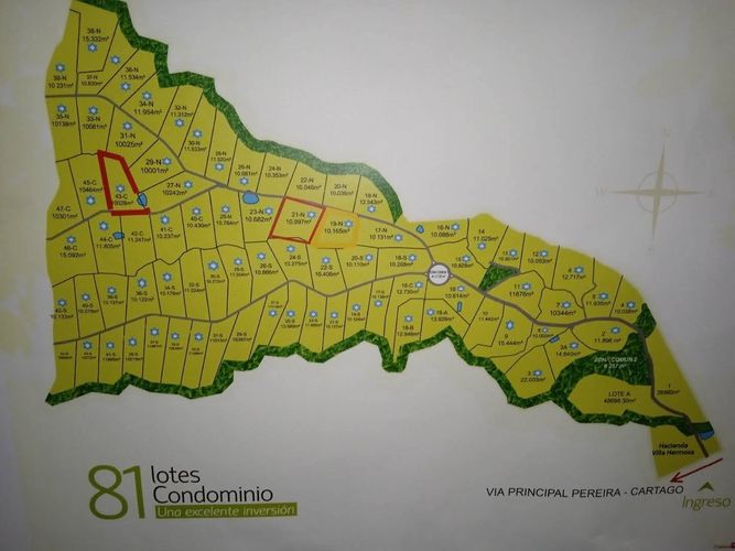 Lote en venta en Cerritos, Pereira, 10165 m² · foto 2 de 2