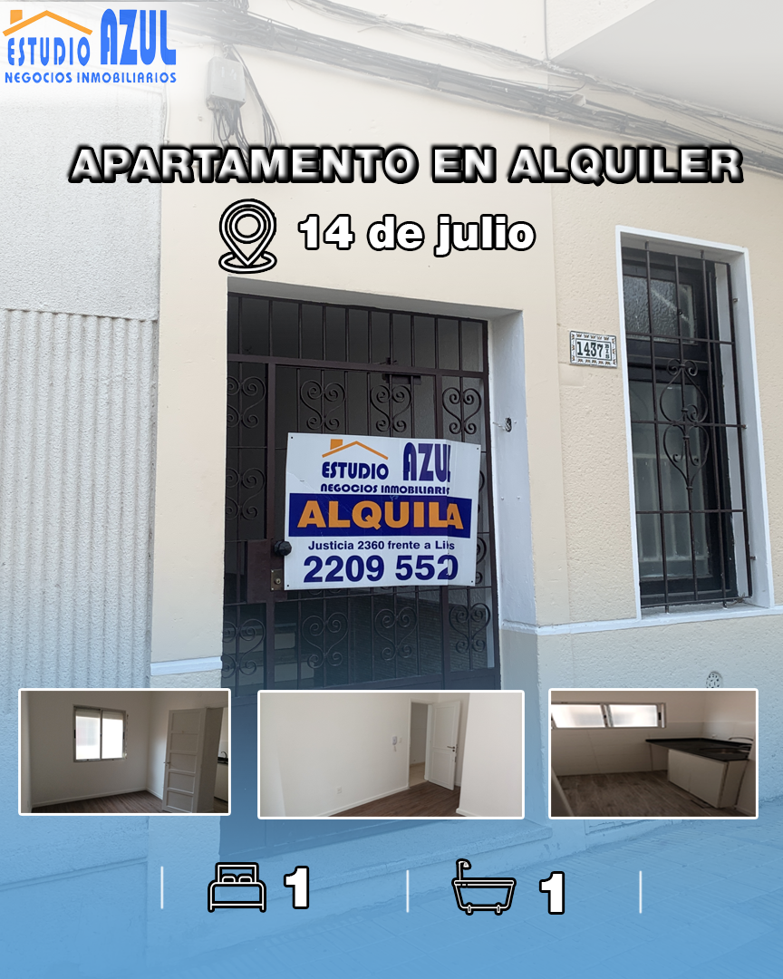 Estudio Azul Negocios Inmobiliarios / Apartamento de 1 dormitorio