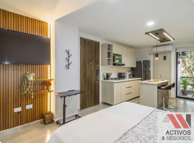 Apartaestudio en venta en Laureles Nogal, Medellín, 34 m² · foto 2 de 7