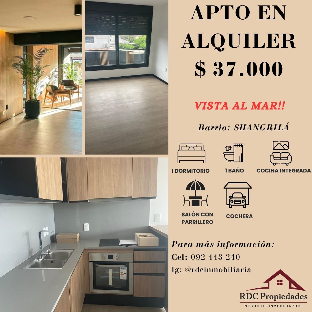 ¡¡¡ APTO 1 DORM, BALCON COCHERA, EN 1ERA LINEA!!!