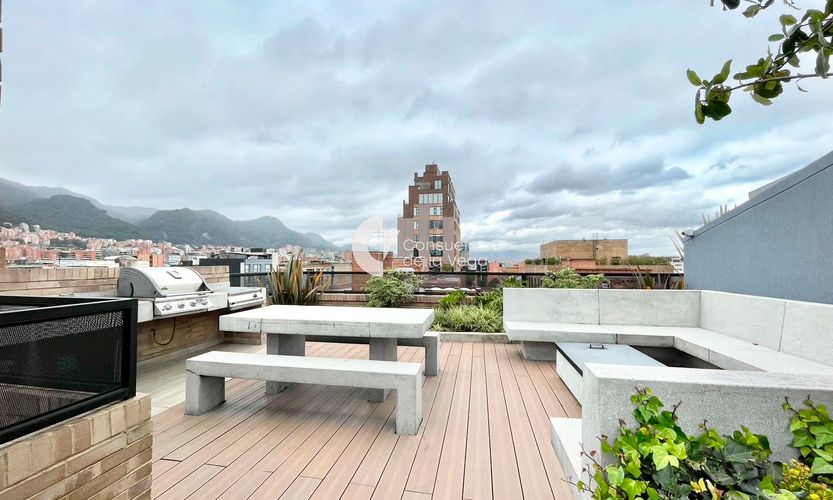 Apartamento de 1 alcoba en venta en El Virrey, Bogotá, 47 m² · foto 10 de 10