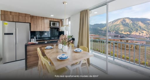 Apartamento de 2 alcobas en venta en Bucaros, Bello, 63 m² · foto 2 de 11