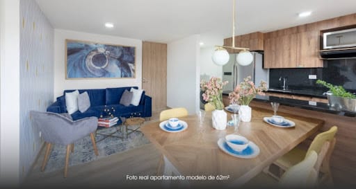 Apartamento de 2 alcobas en venta en Bucaros, Bello, 63 m² · foto 5 de 11