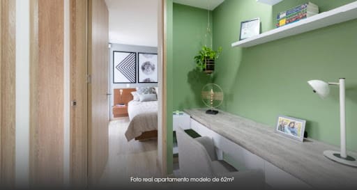 Apartamento de 2 alcobas en venta en Bucaros, Bello, 63 m² · foto 8 de 11