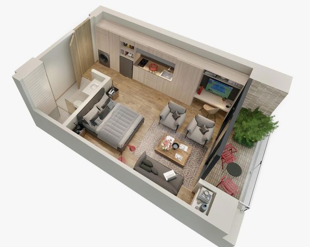 Apartaestudio en venta en Santa Ana, Bogotá, 37 m² · foto 9 de 9