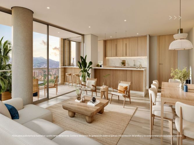 Apartamento de 1 alcoba en venta en Villa Carlota, Medellín, 69 m² · foto 7 de 24