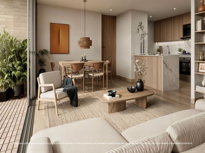Apartamento de 1 alcoba en venta en Villa Carlota, Medellín, 69 m² · foto 8 de 24