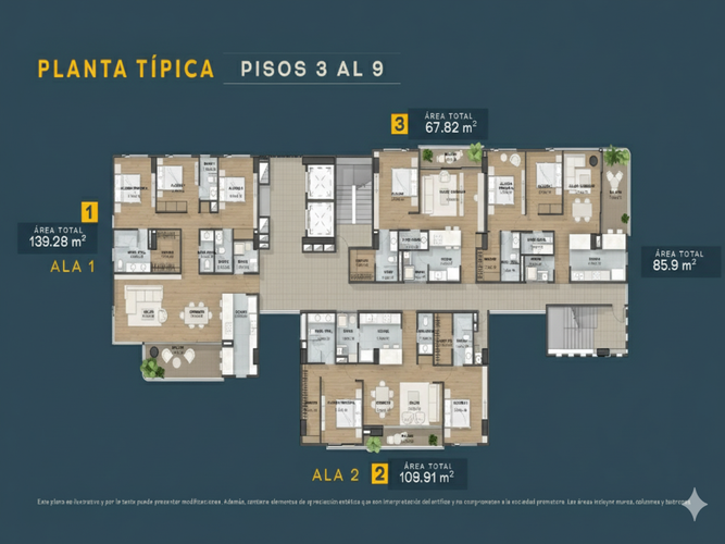 Apartamento de 1 alcoba en venta en Villa Carlota, Medellín, 69 m² · foto 13 de 24